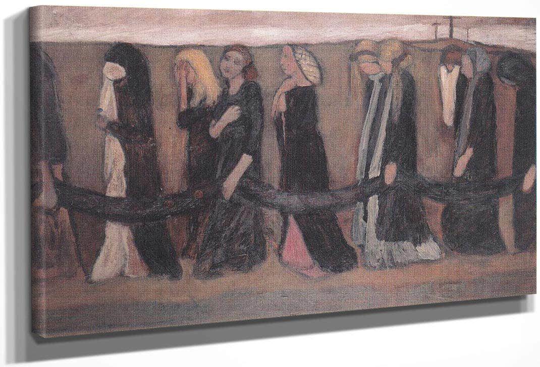 Procession Of Wailing Women 2 By Paula Modersohn Becker Fine Art Print