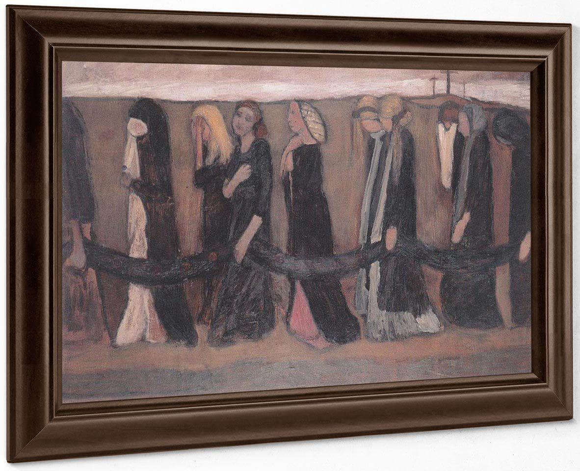 Procession Of Wailing Women By Paula Modersohn Becker Fine Art Print