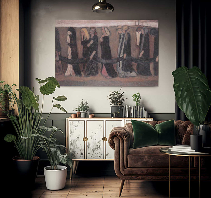 Procession Of Wailing Women By Paula Modersohn Becker Fine Art Print