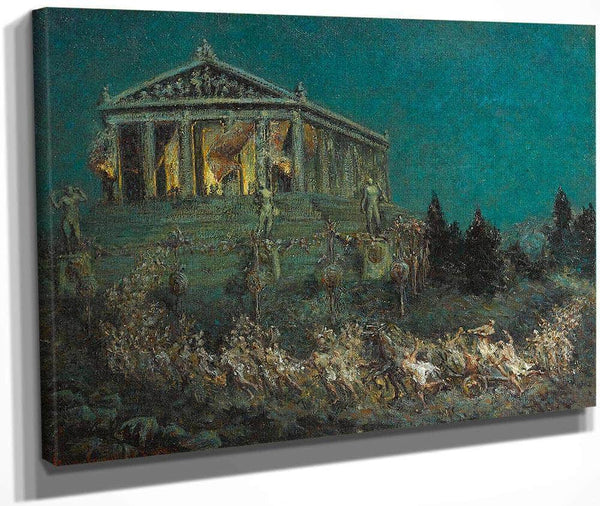 Procession To The Parthenon By Colin Campbell Cooper Fine Art Print