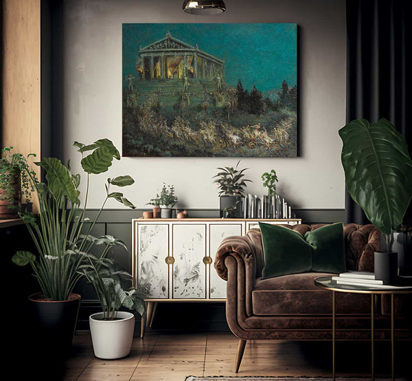 Procession To The Parthenon By Colin Campbell Cooper Fine Art Print