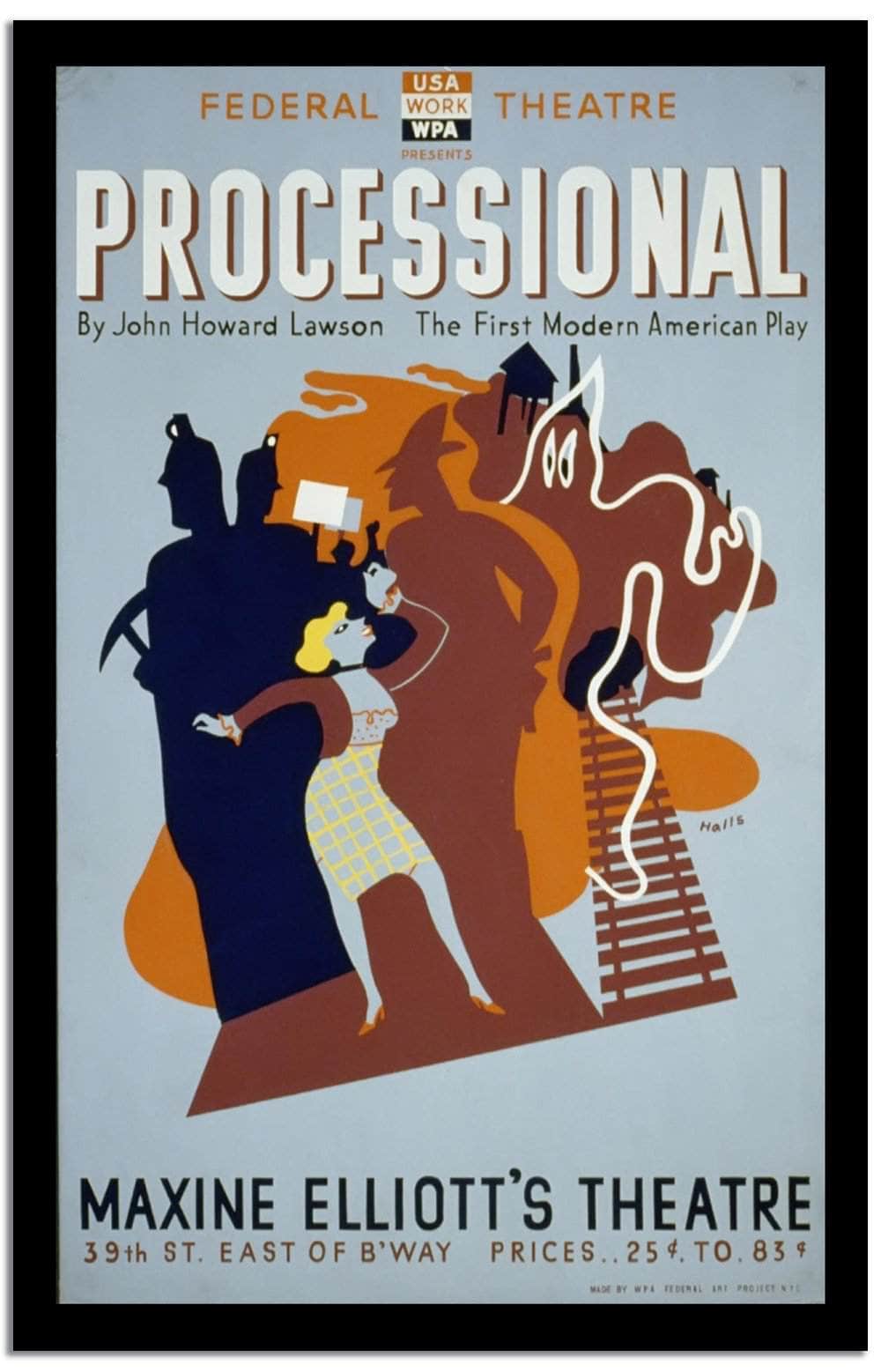 Processional  Vintage Poster Fine Art Print