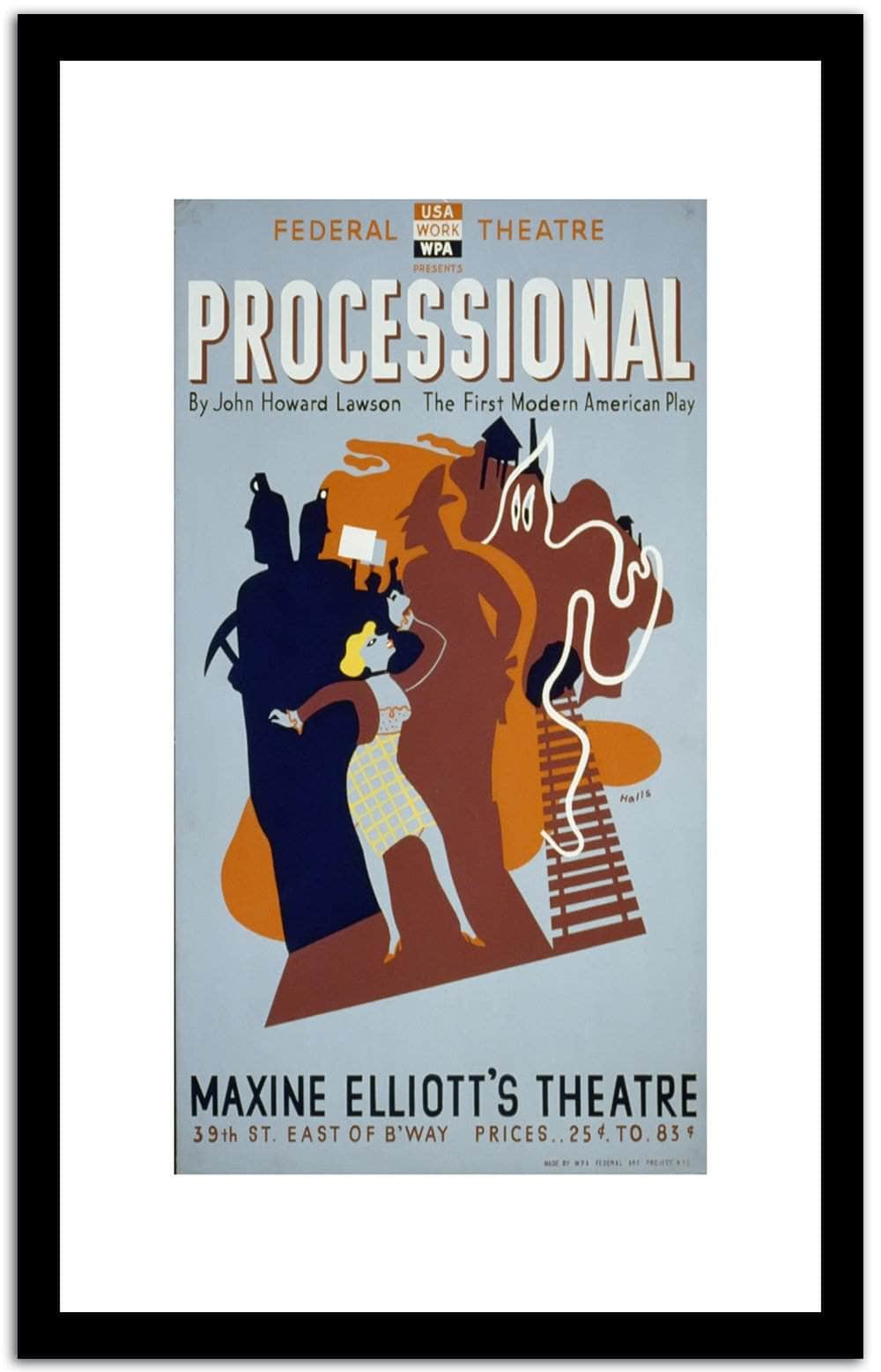 Processional  Vintage Poster Fine Art Print