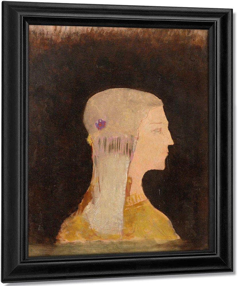 Profile By  Redon, Odilon Fine Art Print
