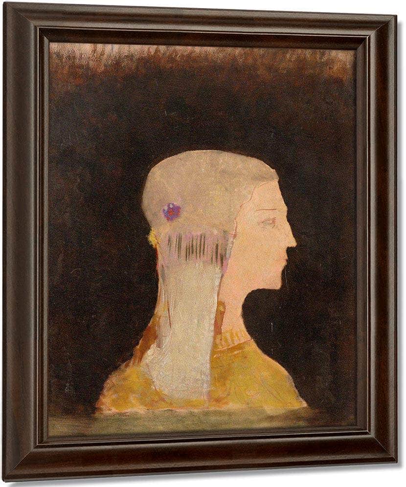 Profile By  Redon, Odilon Fine Art Print