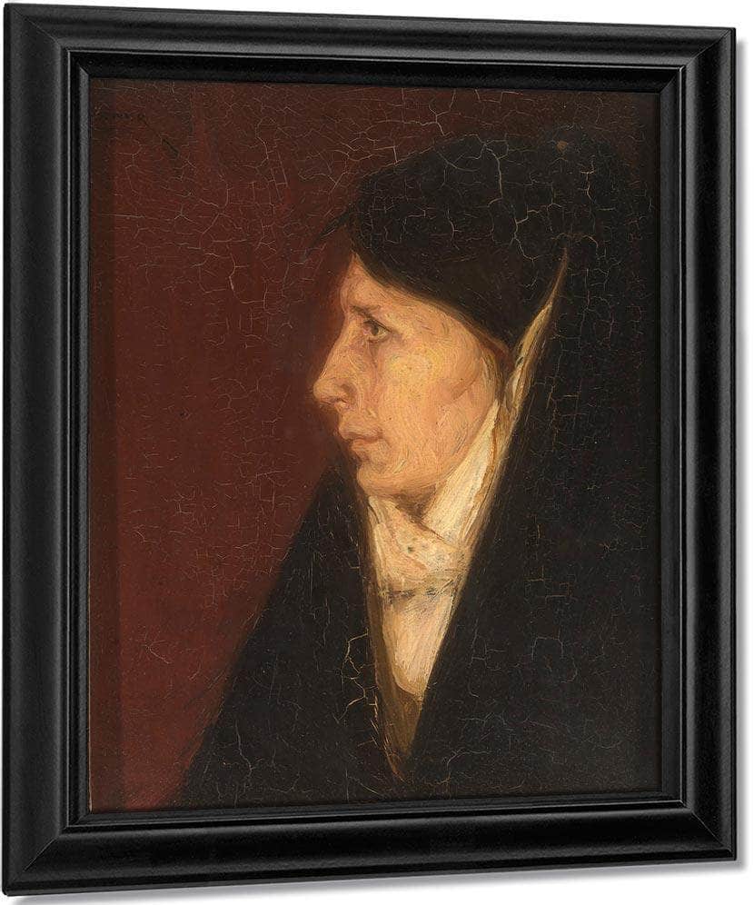 Profile Of A Woman's Head By Henry Ossawa Tanner Fine Art Print