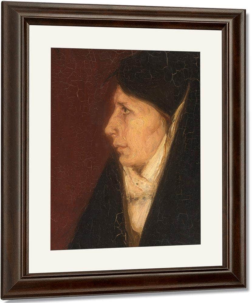 Profile Of A Woman's Head By Henry Ossawa Tanner Fine Art Print