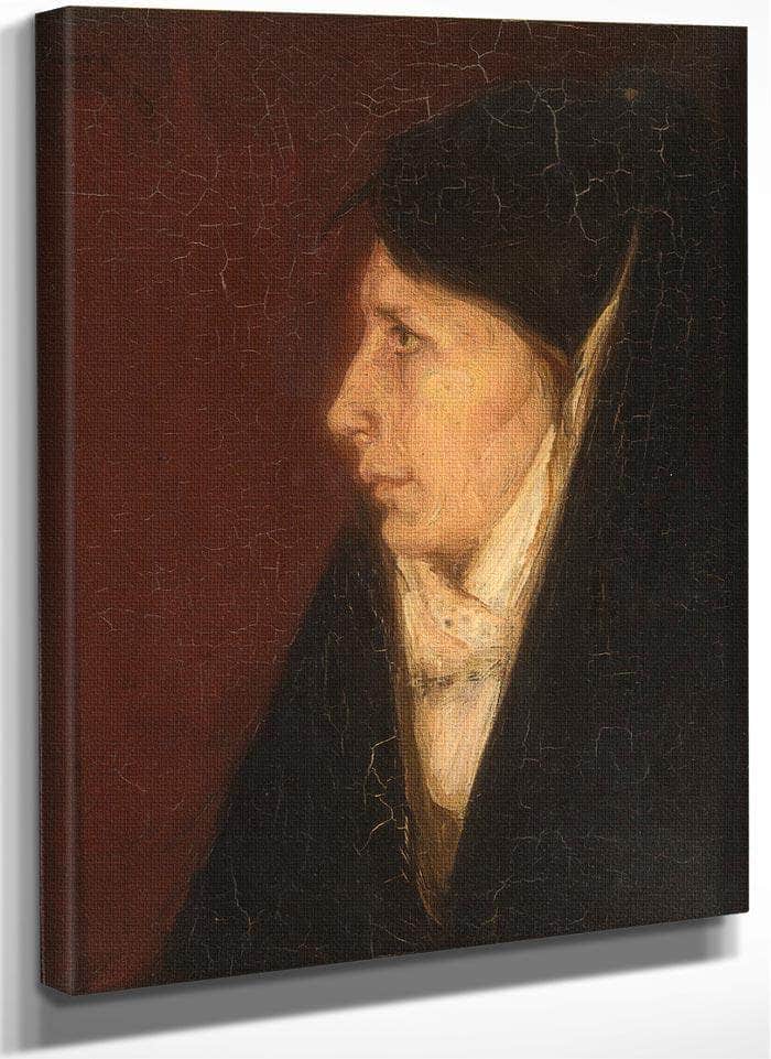 Profile Of A Woman's Head By Henry Ossawa Tanner Fine Art Print