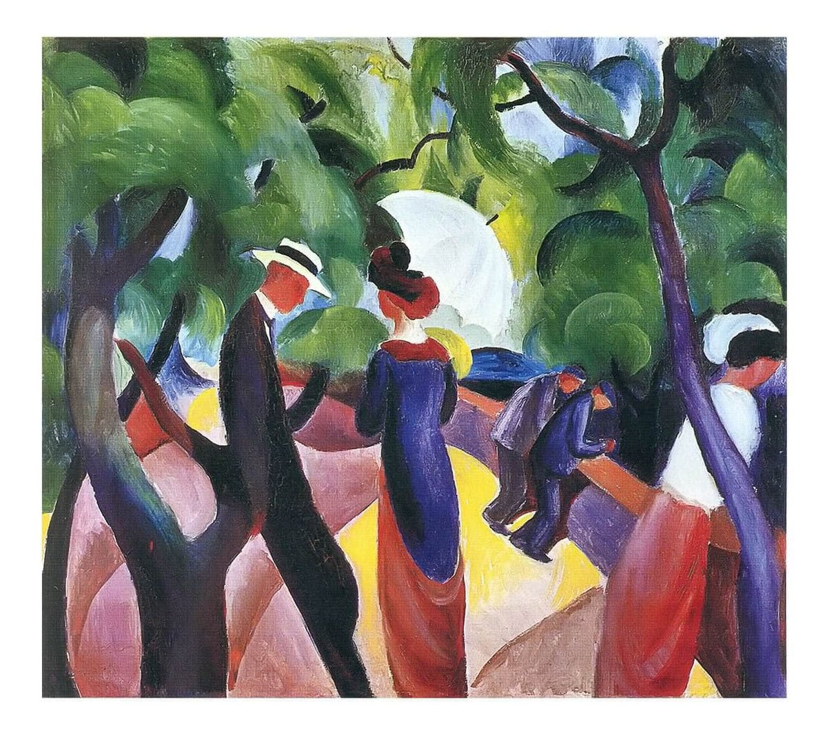 Promenade by August Macke Print Fine Art Print