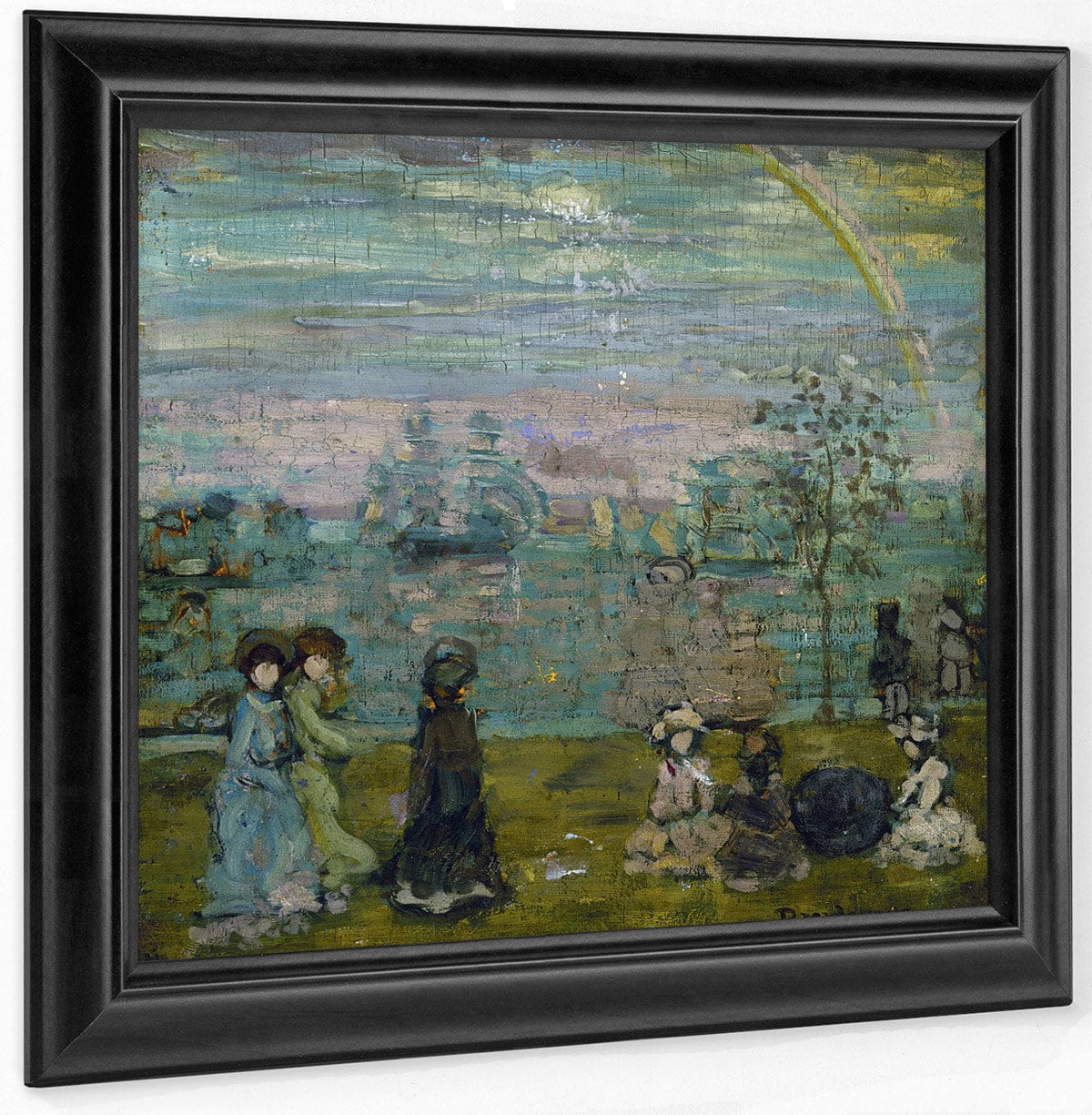 Promenade With Parasols By Maurice Brazil Prendergast Fine Art Print