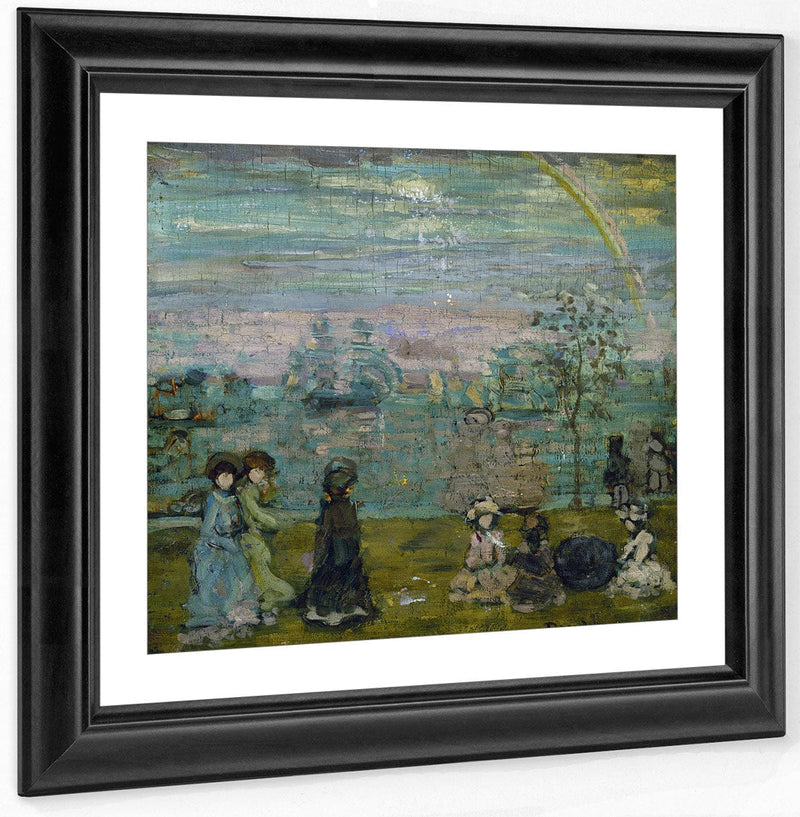 Promenade With Parasols By Maurice Brazil Prendergast Fine Art Print