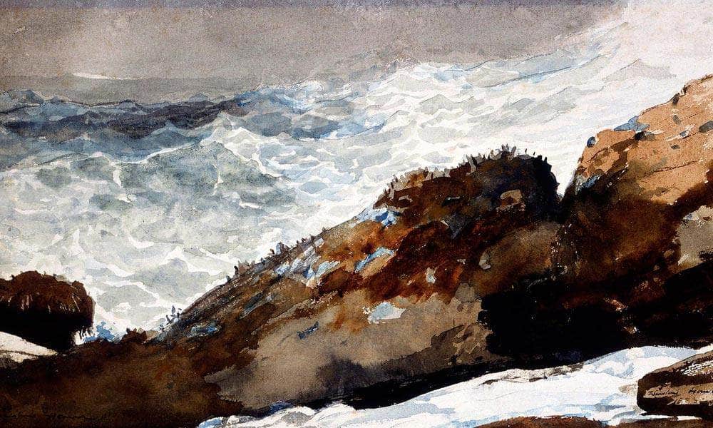 Prout's Neck Rocky Shore By Winslow Homer Fine Art Print