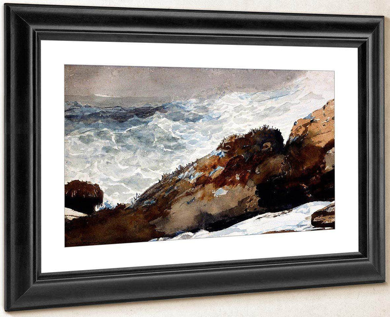 Prout's Neck Rocky Shore By Winslow Homer Fine Art Print