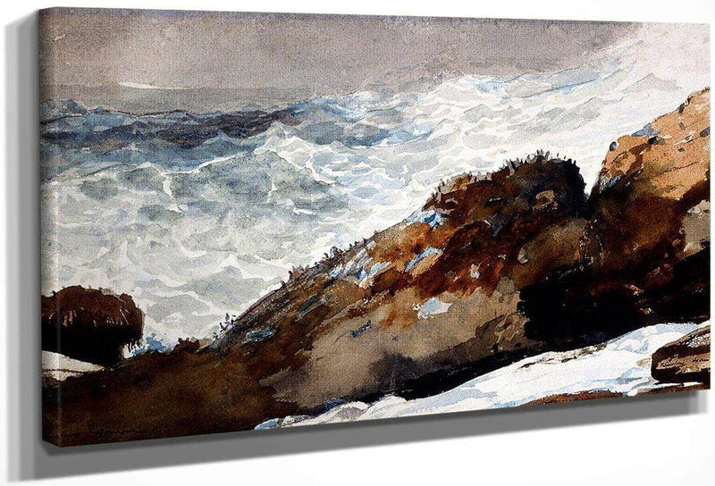 Prout's Neck Rocky Shore By Winslow Homer Fine Art Print