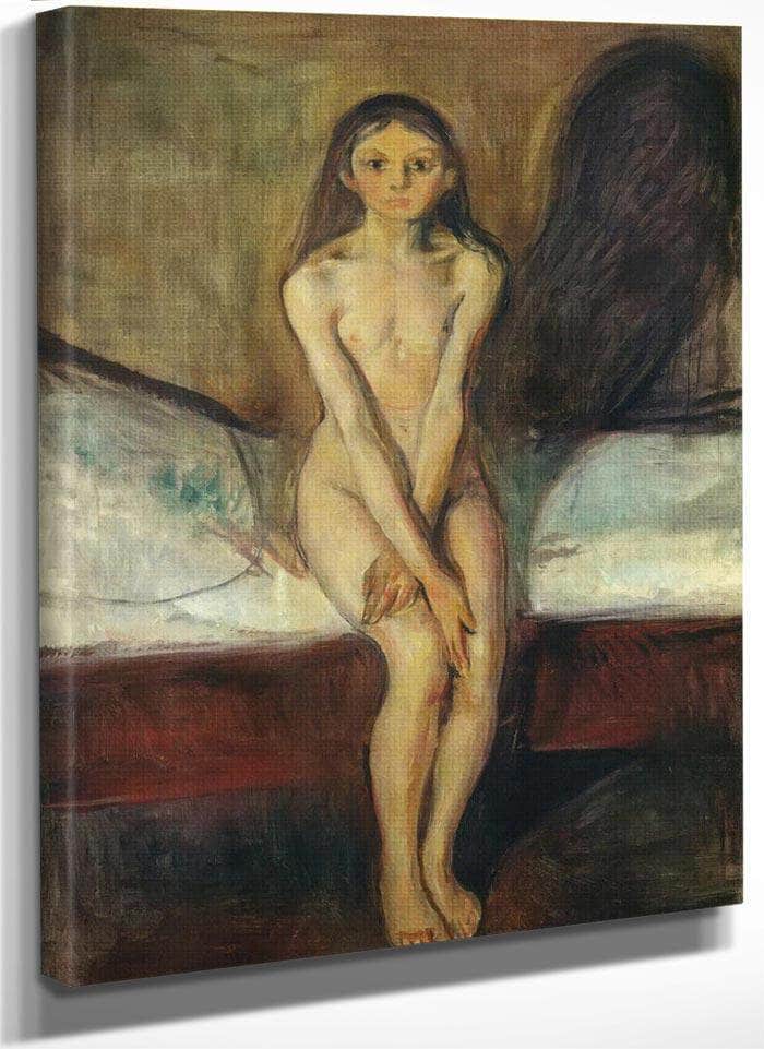 Puberty 1894 By Edvard Munch Fine Art Print