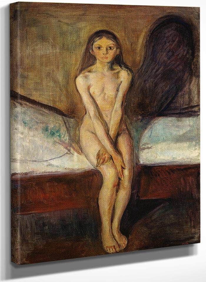 Puberty 1895 By Edvard Munch Fine Art Print