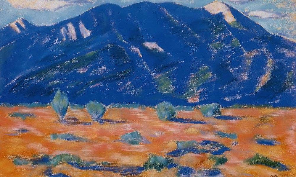 Pueblo Mountain New Mexico By Marsden Hartley Fine Art Print