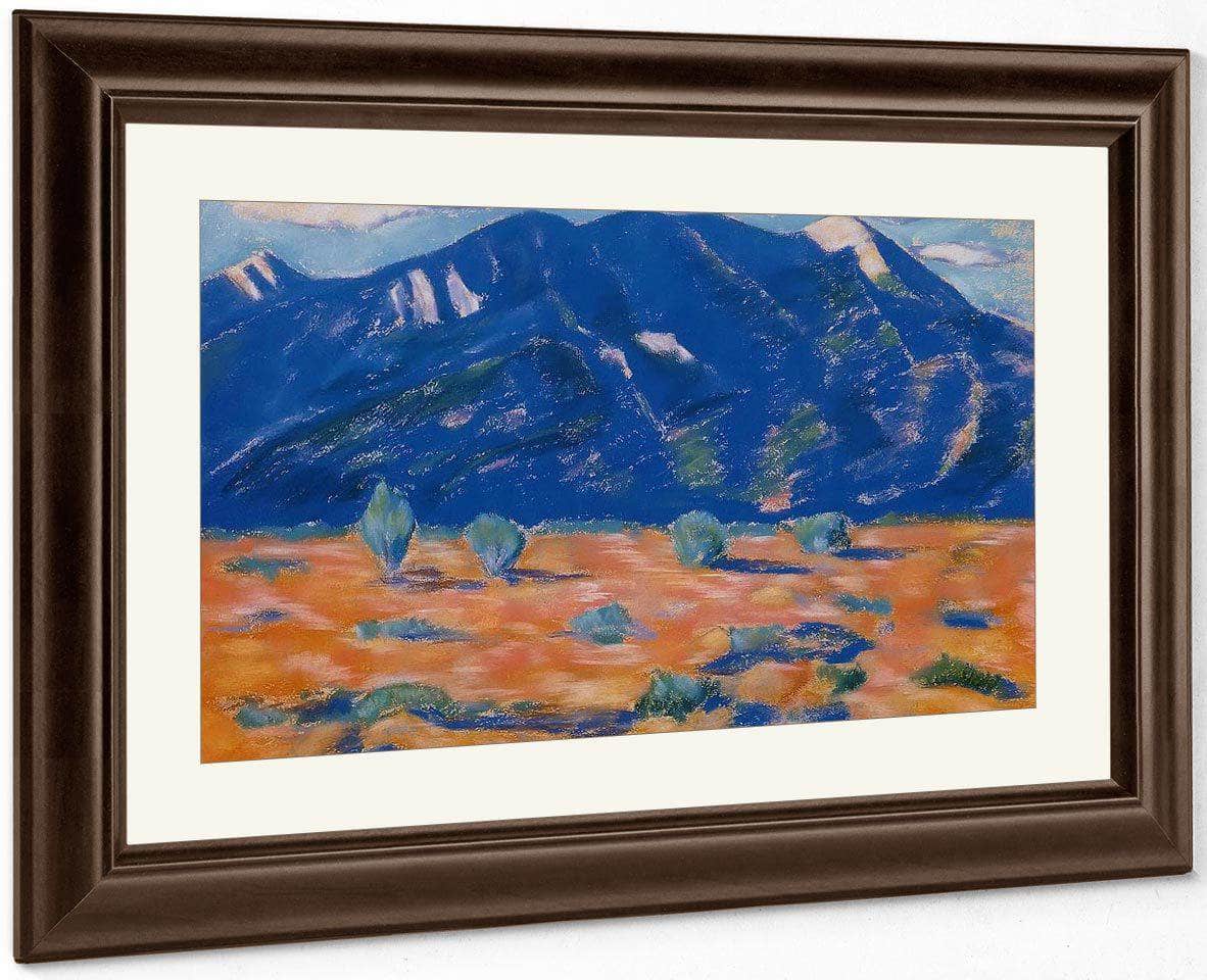 Pueblo Mountain New Mexico By Marsden Hartley Fine Art Print