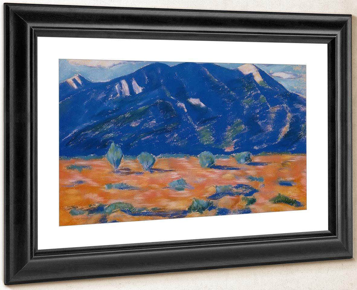 Pueblo Mountain New Mexico By Marsden Hartley Fine Art Print