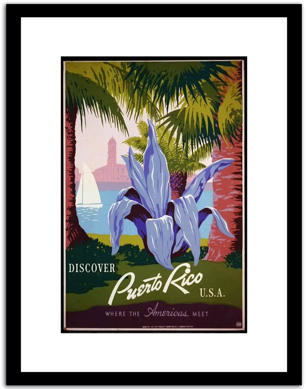 Puerto Rico  Vintage Poster Fine Art Print
