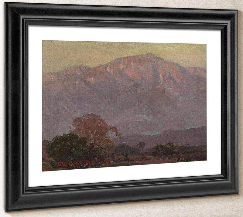 Purple Foothills  San Gabriel Mountains By Edgar Payne Fine Art Print