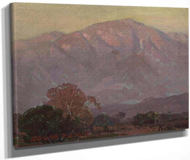 Purple Foothills  San Gabriel Mountains By Edgar Payne Fine Art Print