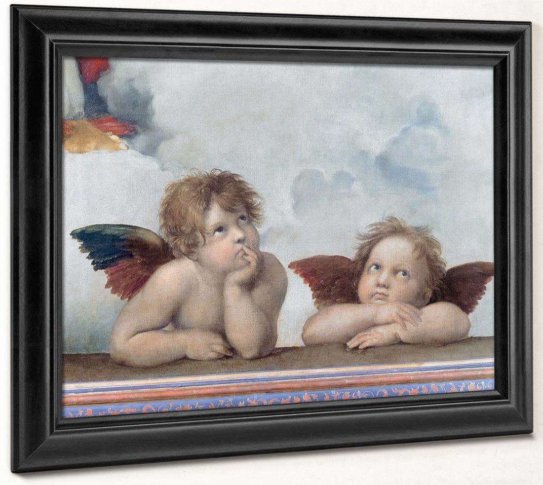 Putti Detail From The Sistine Madonna By Raphael Fine Art Print