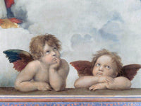 Putti Detail From The Sistine Madonna By Raphael Fine Art Print