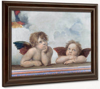 Putti Detail From The Sistine Madonna By Raphael Fine Art Print