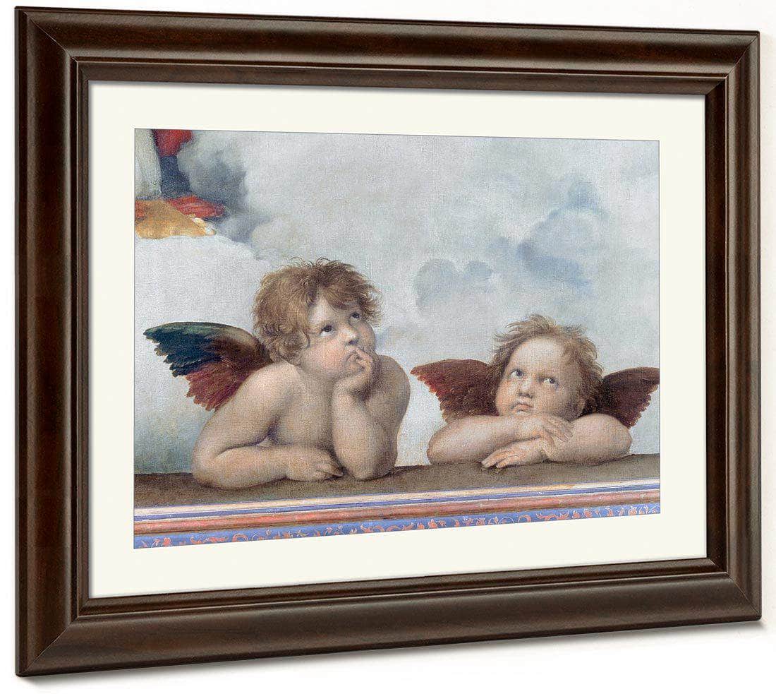 Putti Detail From The Sistine Madonna By Raphael Fine Art Print