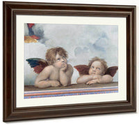 Putti Detail From The Sistine Madonna By Raphael Fine Art Print