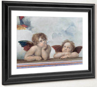 Putti Detail From The Sistine Madonna By Raphael Fine Art Print