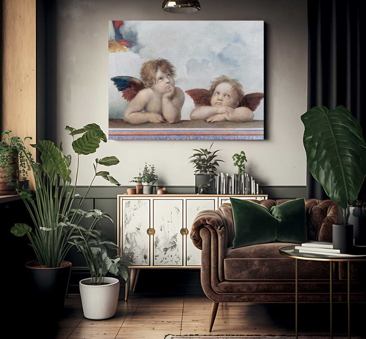 Putti Detail From The Sistine Madonna By Raphael Fine Art Print