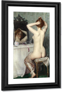 Putting Up Her Hair By Lucy Lee Robbins Fine Art Print