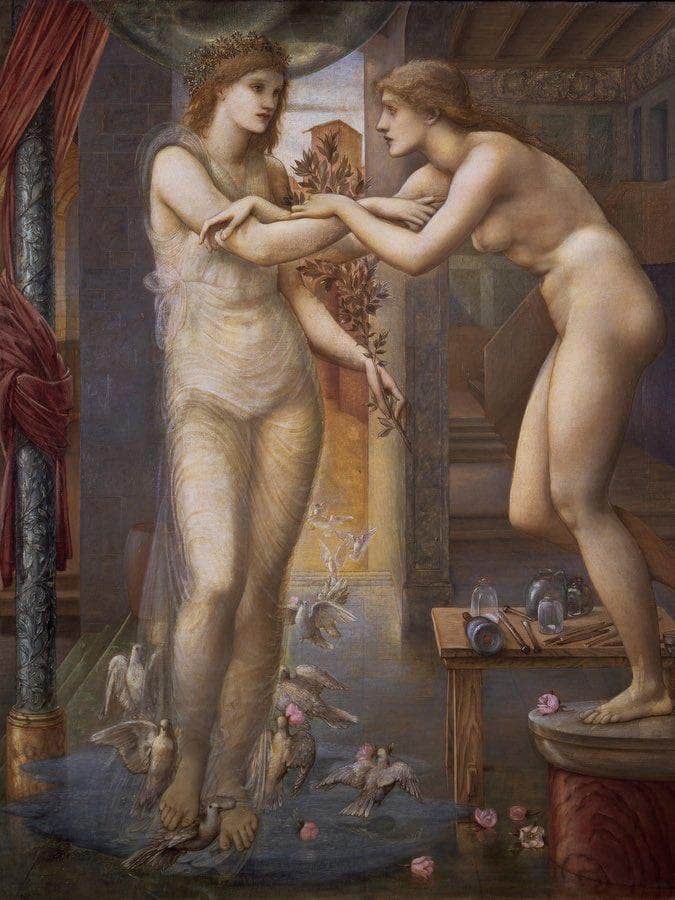 Pygmalion And The Image The Godhead Fires 1878 By Edward Burne Jones Fine Art Print