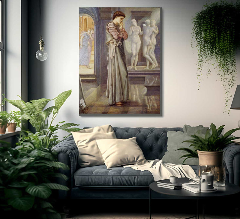 Pygmalion And The Image The Heart Desires 1878 By Edward Burne Jones Fine Art Print