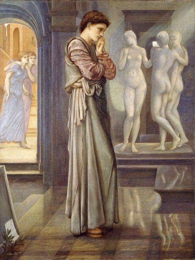 Pygmalion And The Image The Heart Desires 1878 By Edward Burne Jones Fine Art Print