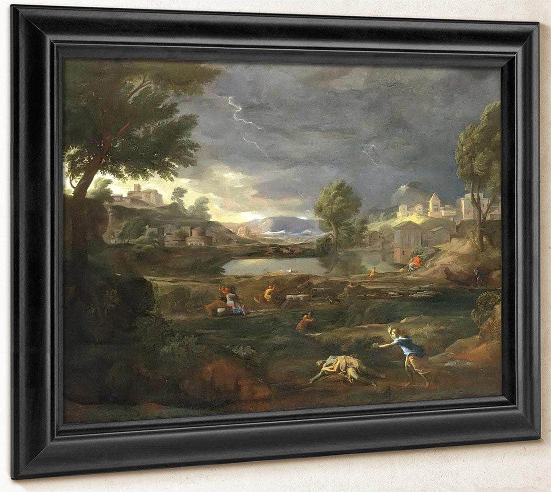 Pyramus And Thisbe By Nicholas Poussin Fine Art Print