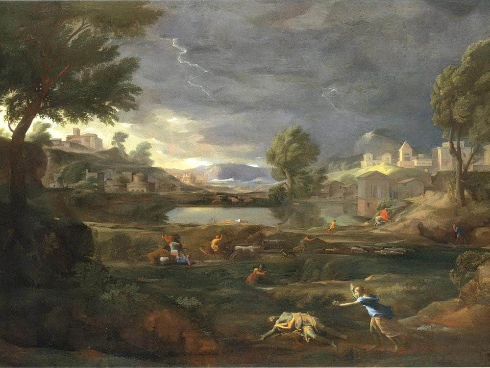 Pyramus And Thisbe By Nicholas Poussin Fine Art Print