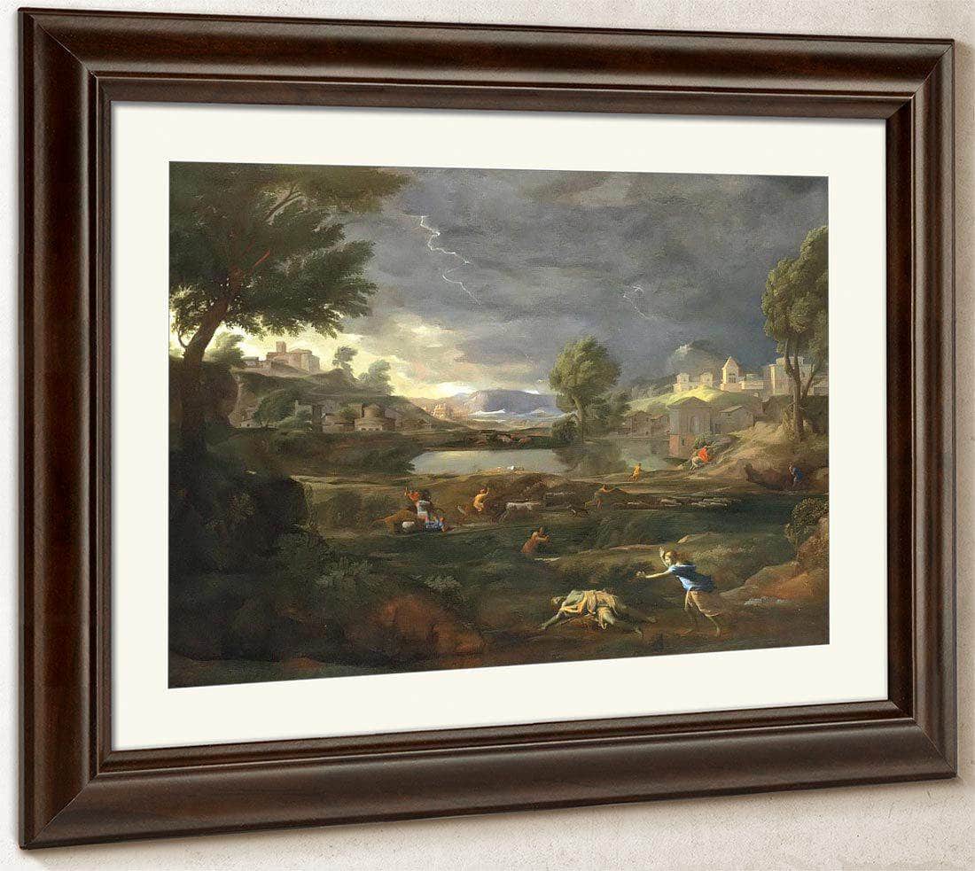 Pyramus And Thisbe By Nicholas Poussin Fine Art Print