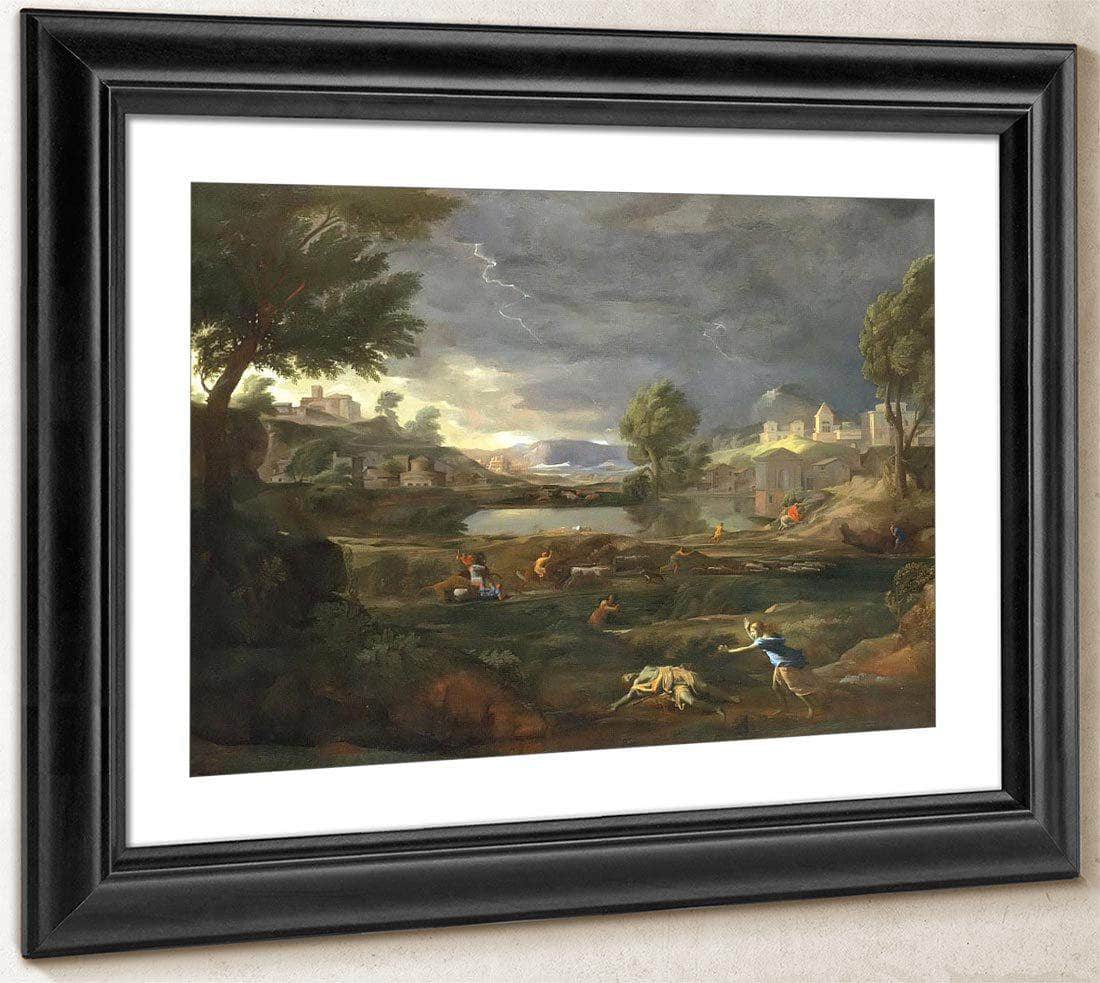 Pyramus And Thisbe By Nicholas Poussin Fine Art Print