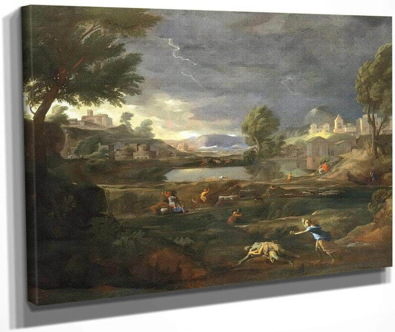 Pyramus And Thisbe By Nicholas Poussin Fine Art Print