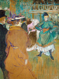 Quadrille At The Moulin Rouge By Henri De Lautrec Toulouse Fine Art Print