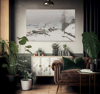 Quai De Bercy Sous La Neige By Eugene Galien Laloue Fine Art Print