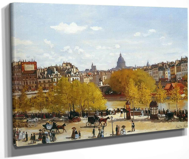 Quai Du Louvre 1867 By Claude Monet Fine Art Print