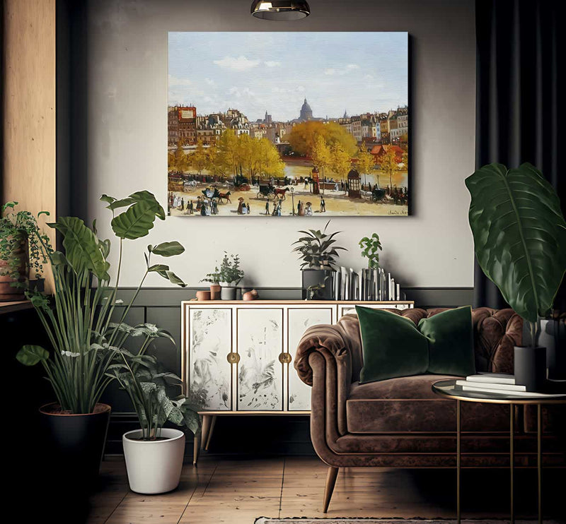 Quai Du Louvre 1867 By Claude Monet Fine Art Print