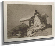 Que Valor! (What Courage!) Plate 7 From Los Desastres De La Guerra (The Disasters Of War) By Francisco De Goya Fine Art Print