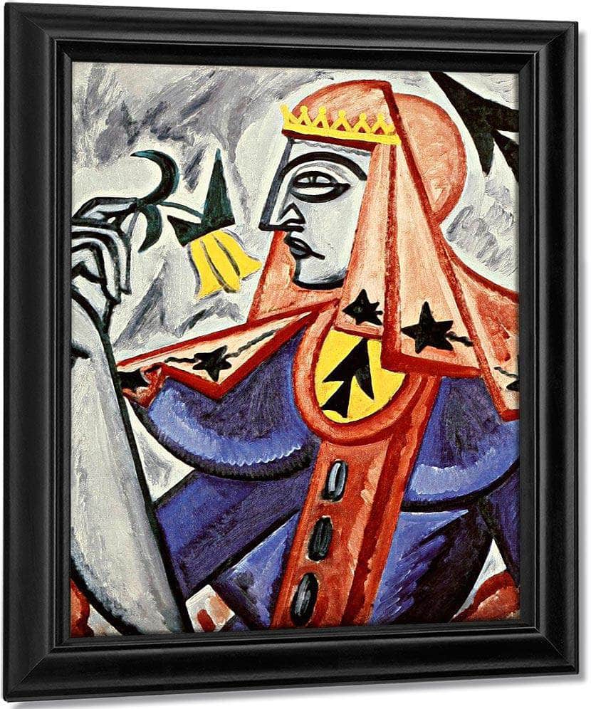 Queen Of Spades 1915 By Olga Rozanova Fine Art Print