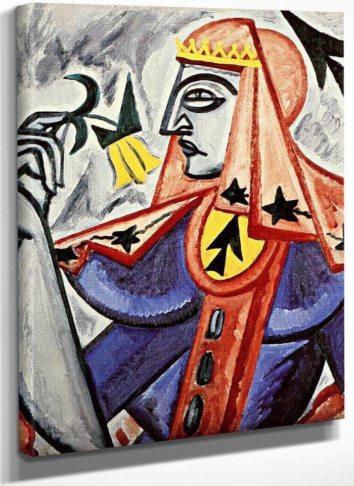 Queen Of Spades 1915 By Olga Rozanova Fine Art Print