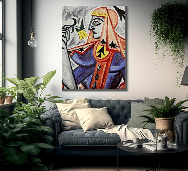 Queen Of Spades 1915 By Olga Rozanova Fine Art Print